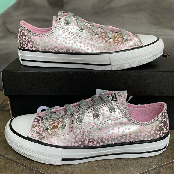 CONVERSE CTAS OX PINK GLAZE/SILVER WHITE WMNS - Picture 2 of 15